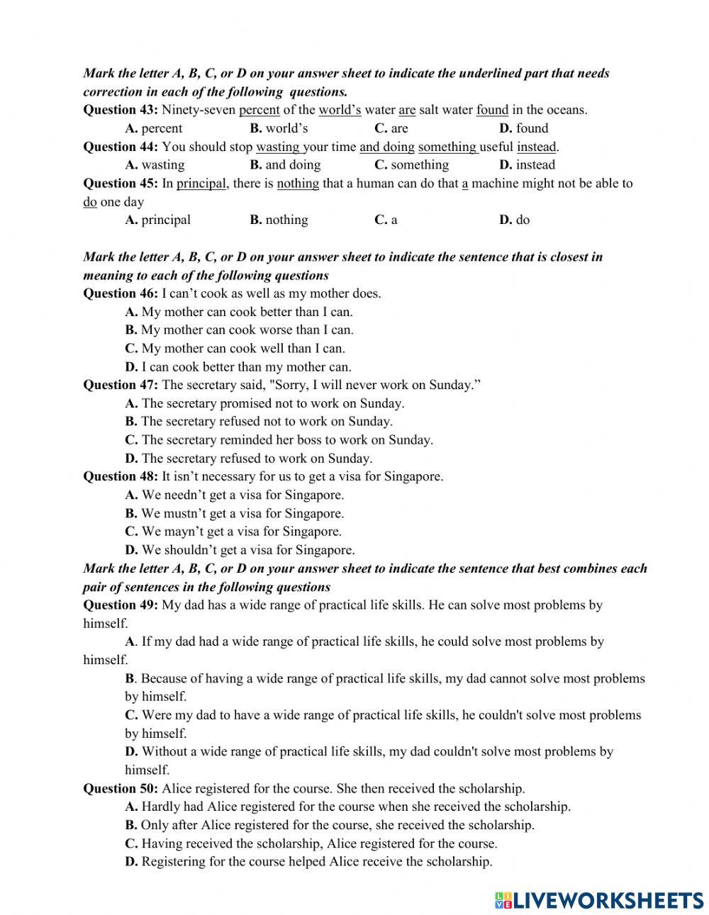 Practice test 1 (thpt)