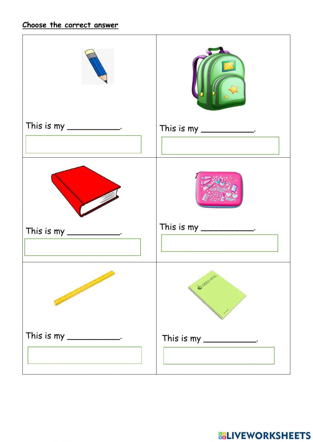 My classroom things My classroom things