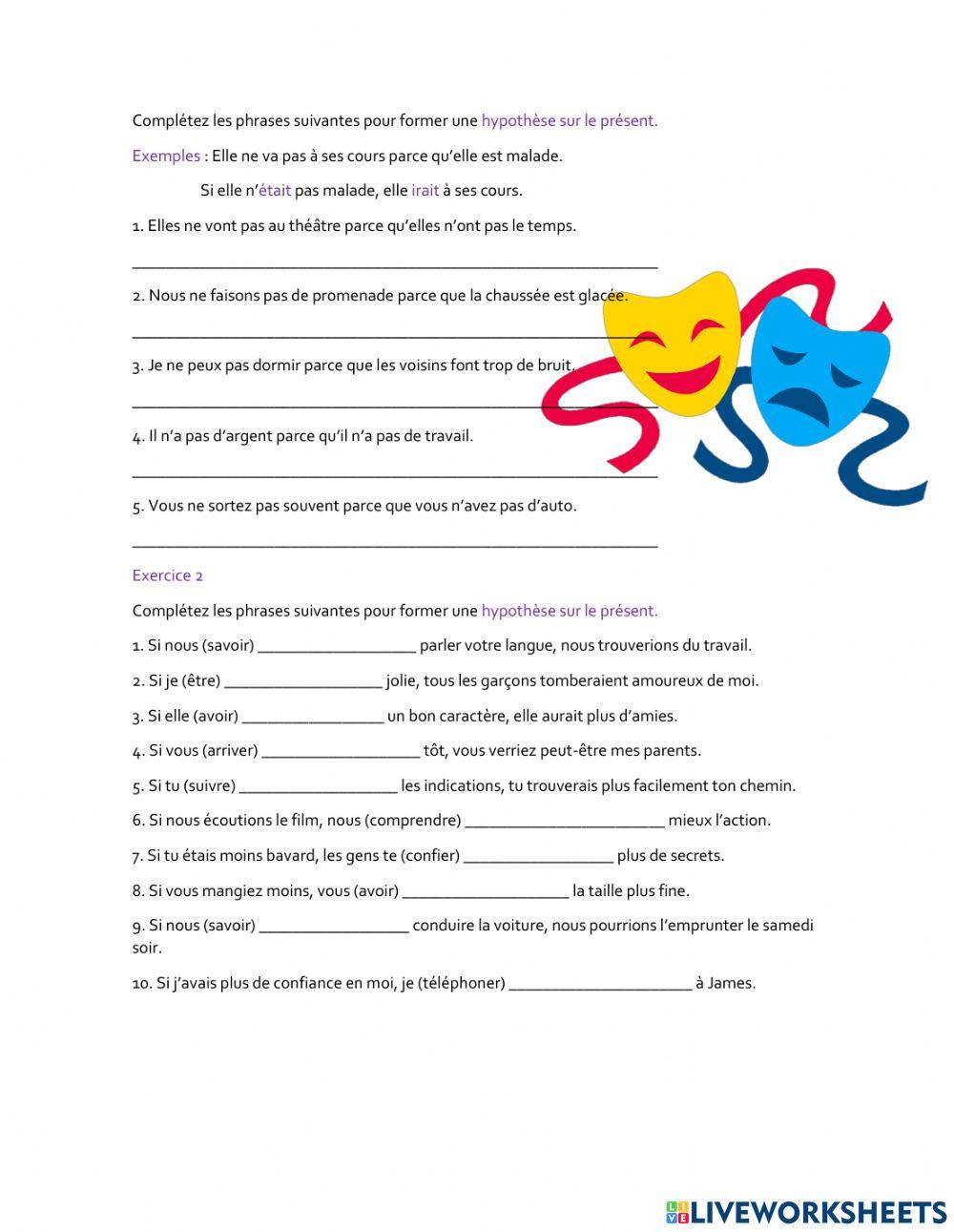 Les phrases de condition