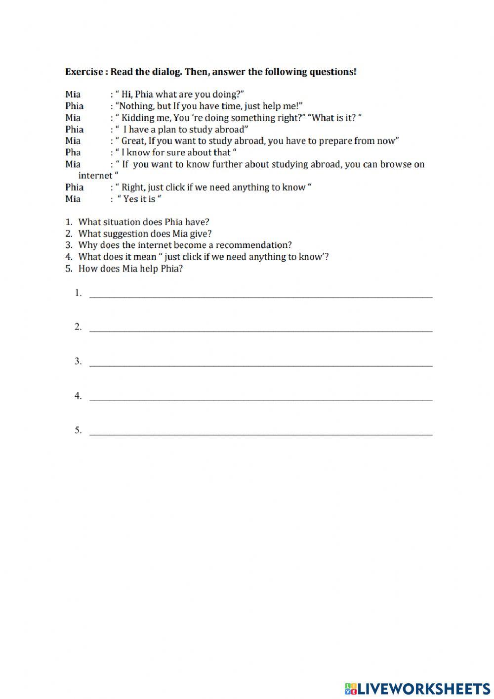 Unit 5 - What Should I Do (Test)