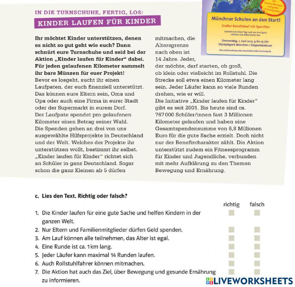 Kinder laufen fur kinder