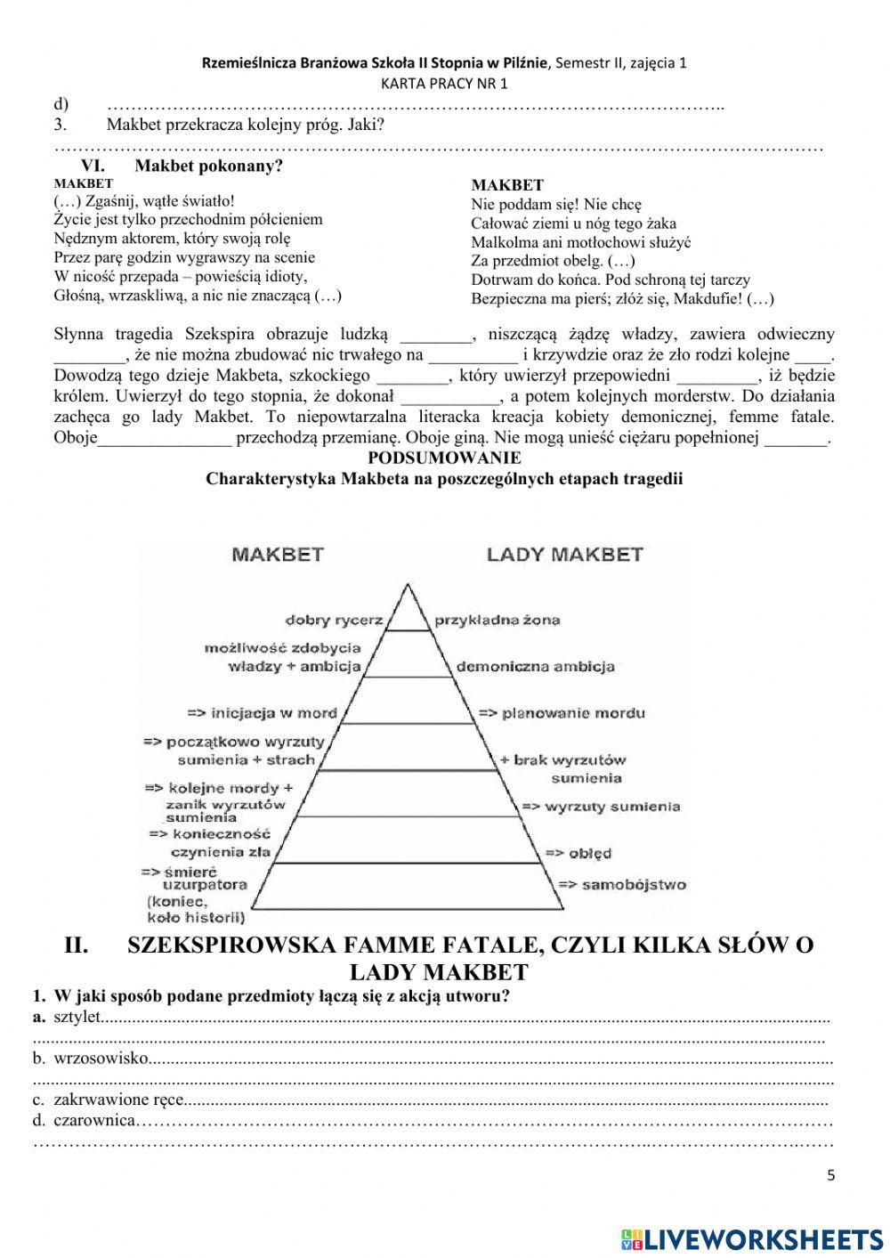 Rzemieślnicza Branżowa Szkoła II Stopnia w Pilźnie, semestr II, zajęcia 1
