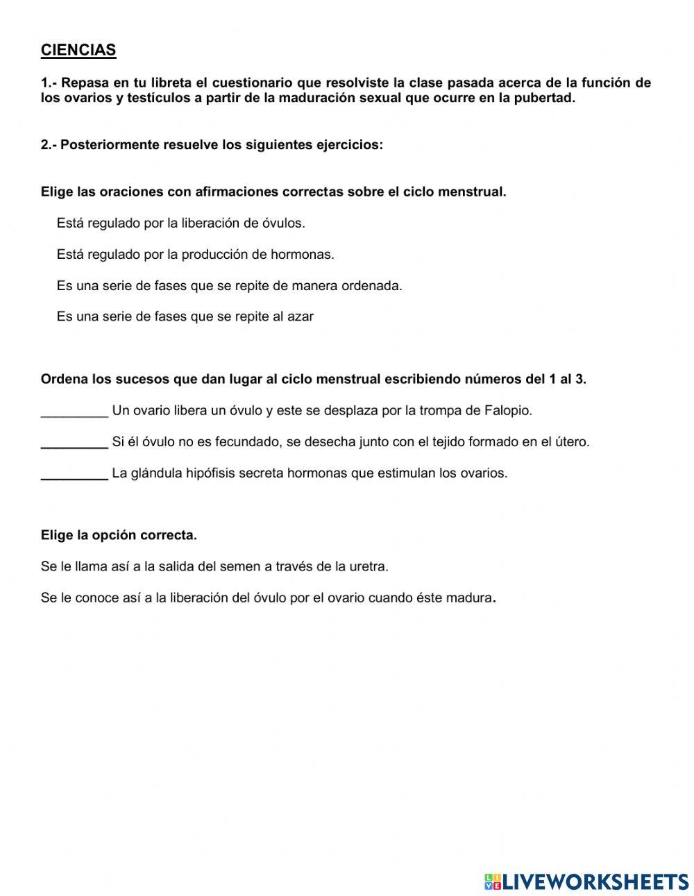 Climas y regiones naturales. Función de aparatos sexuales.