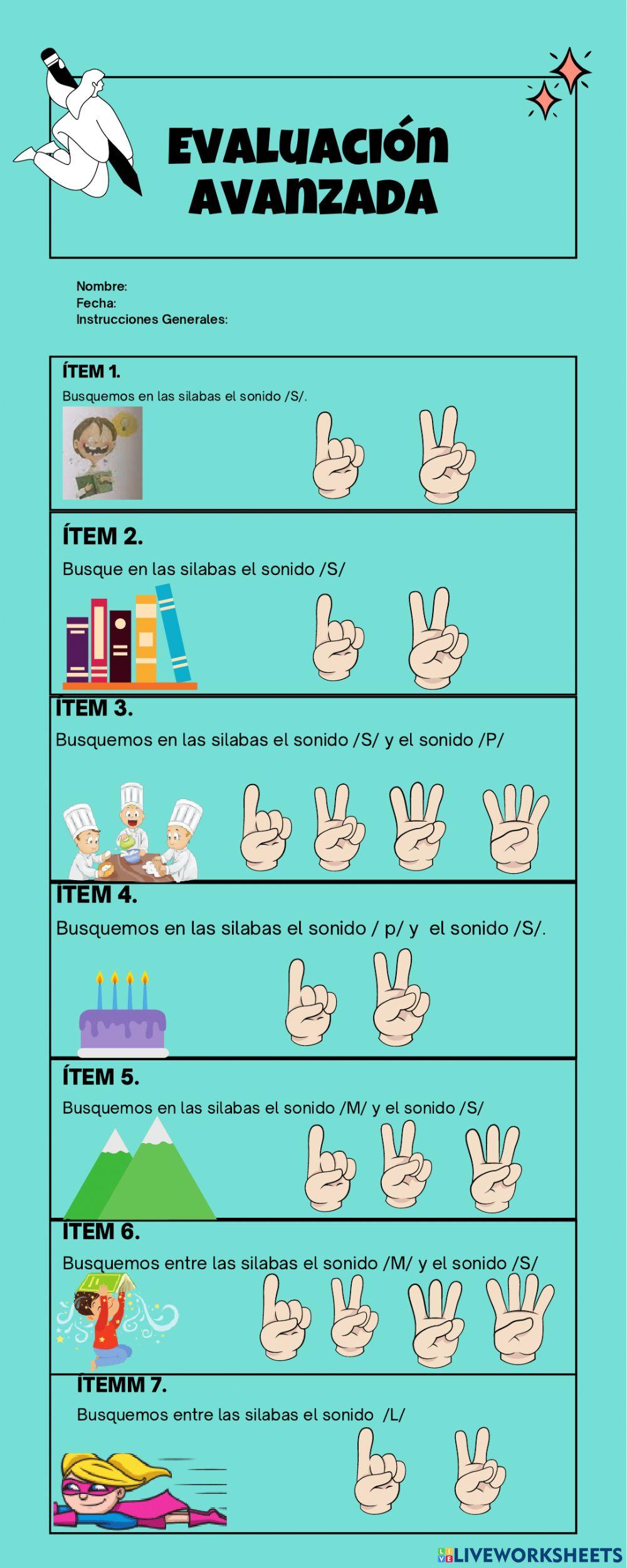 Evaluación avanzada