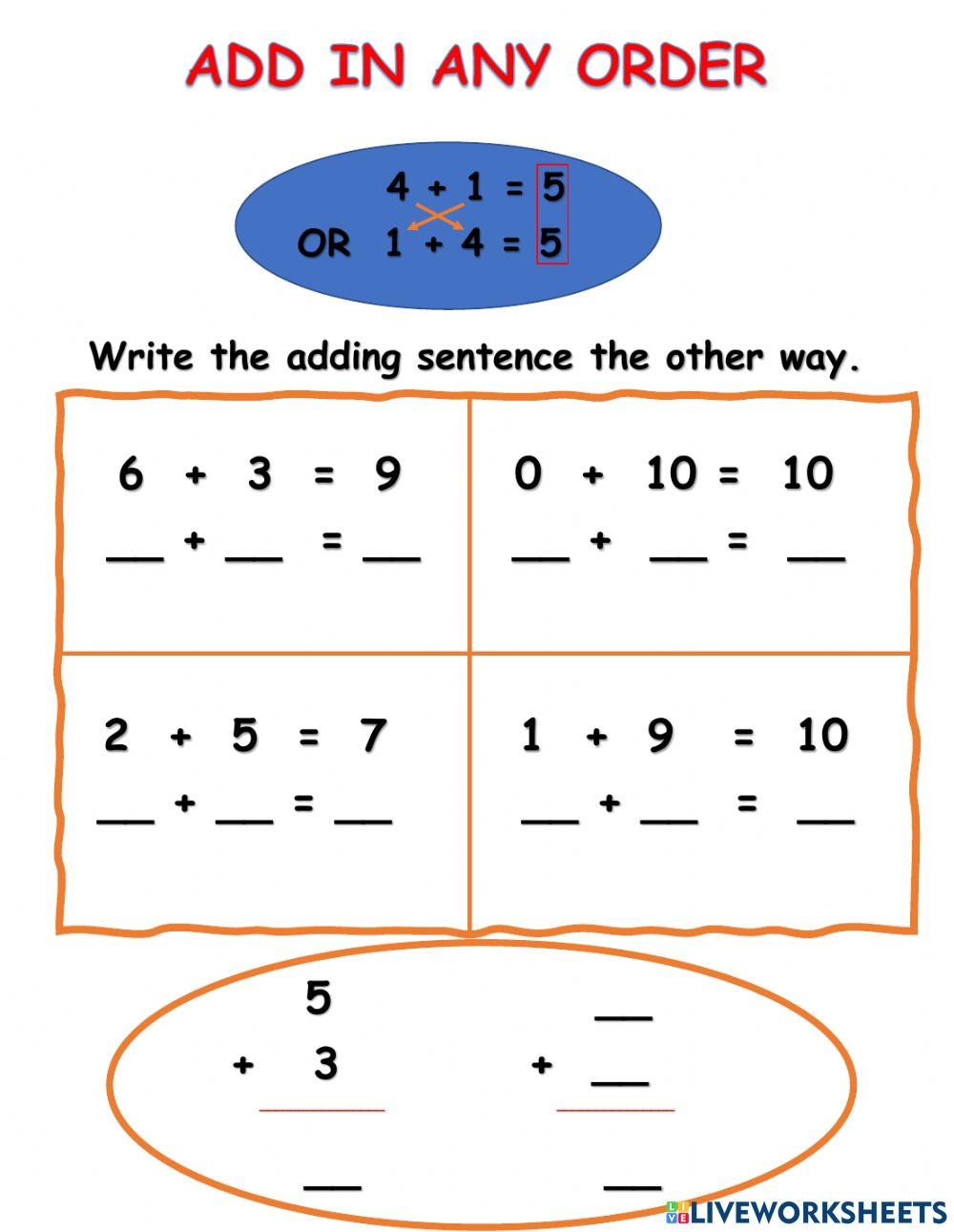 Adding the Other Way