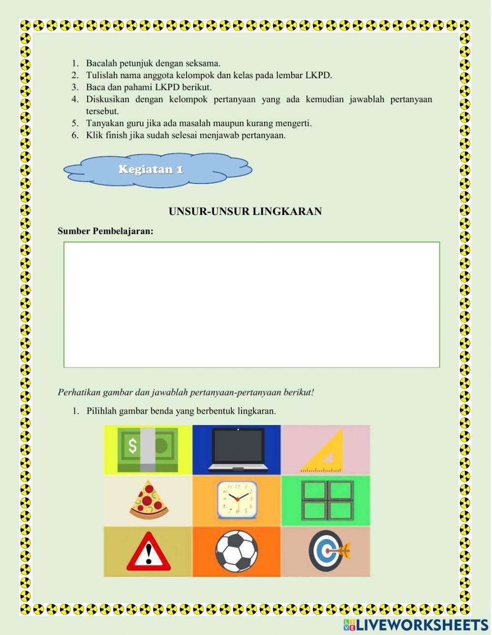 LKPD materi Lingkaran Kelas 8-Miranda Hutagaol