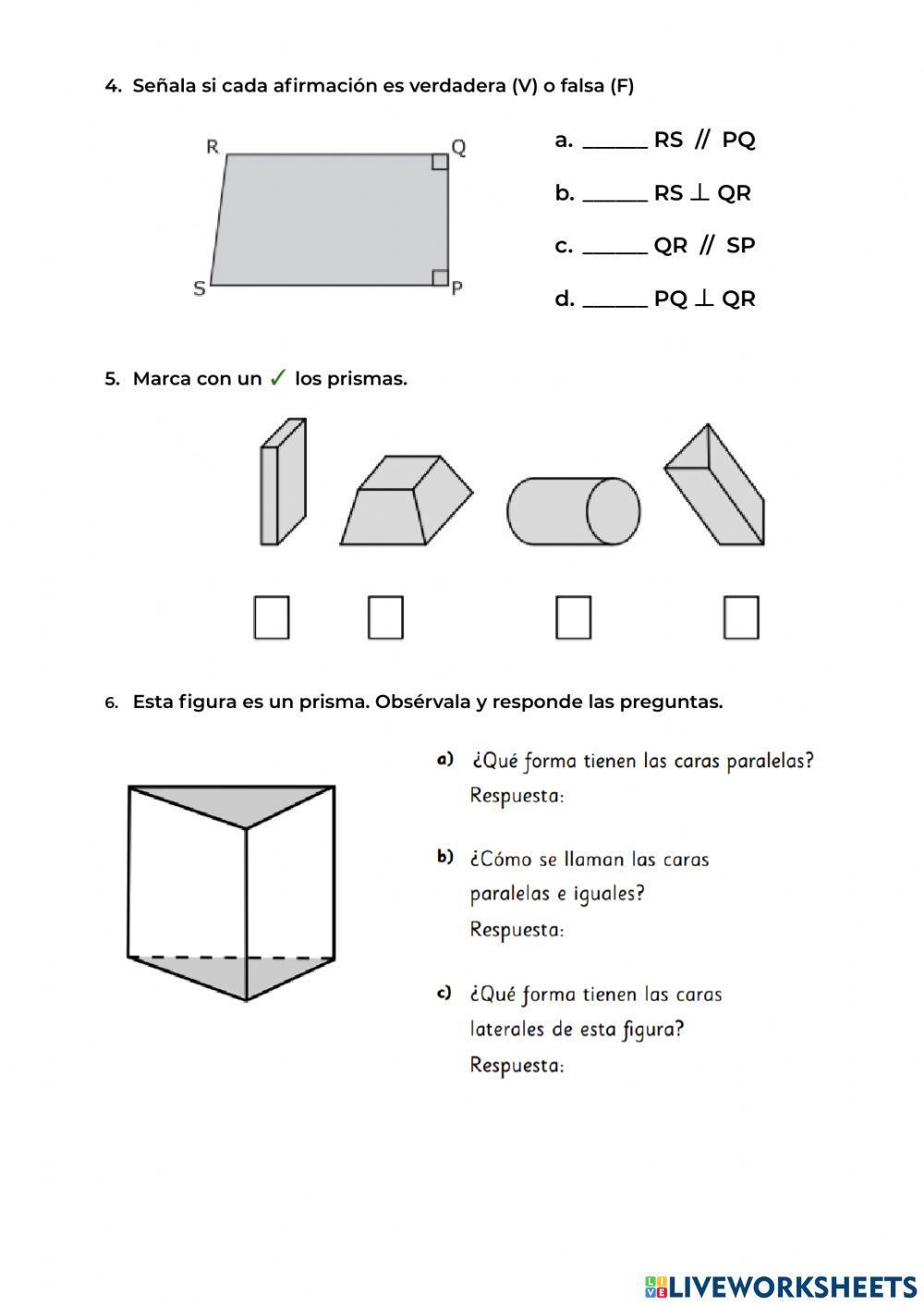 Paralelas y perpendiculares 2d y 3d