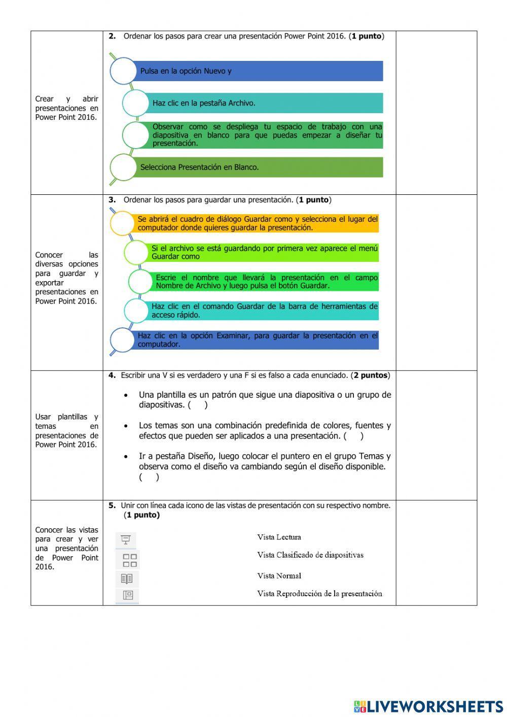 Evaluación del Primer Parcial de Computación Noveno del Segundo Quimestre