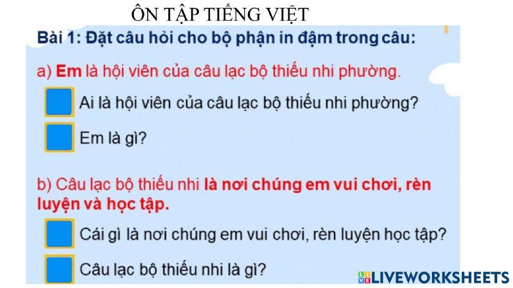 On tap tieng viet