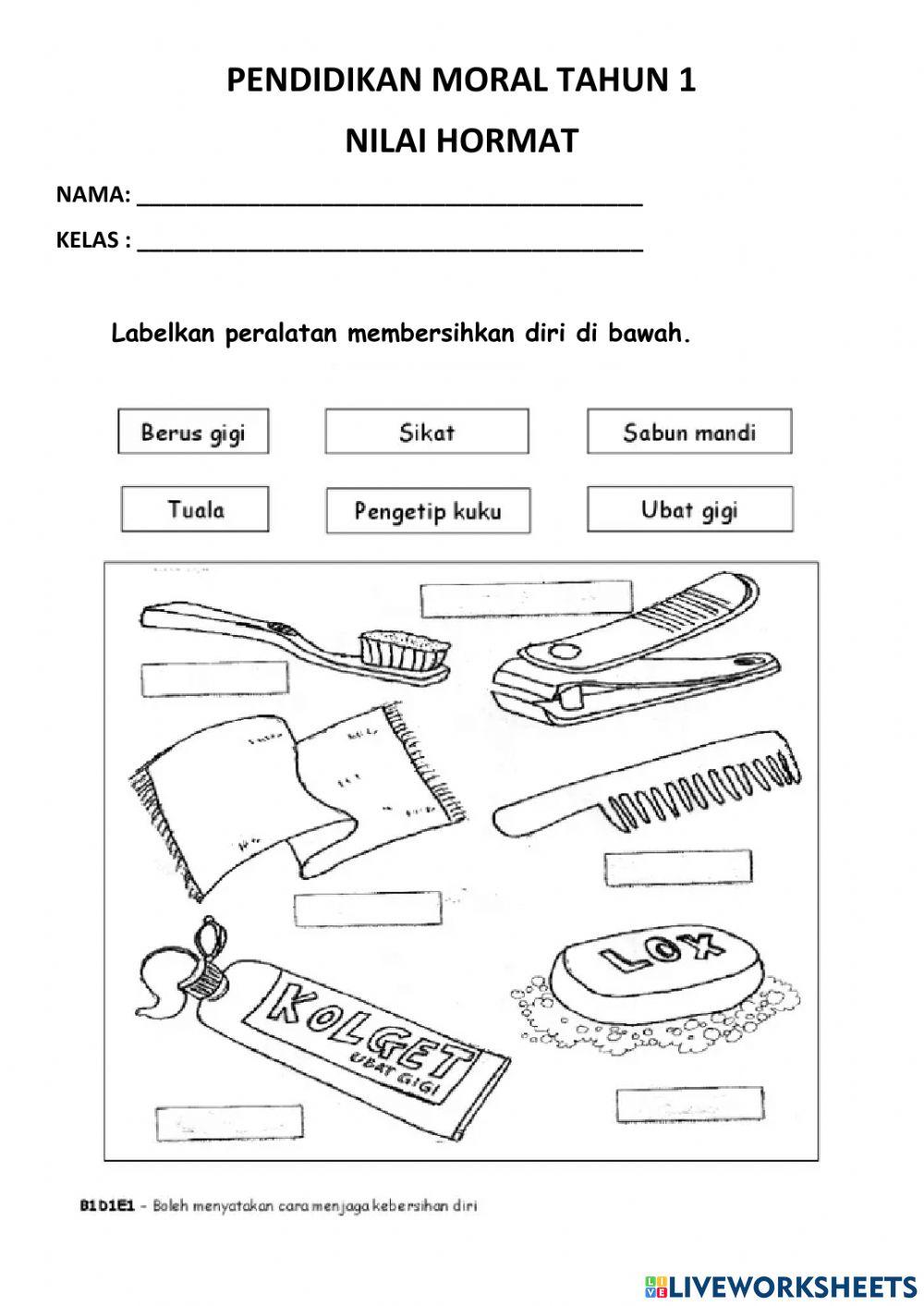 Pendidikan moral tahun 1