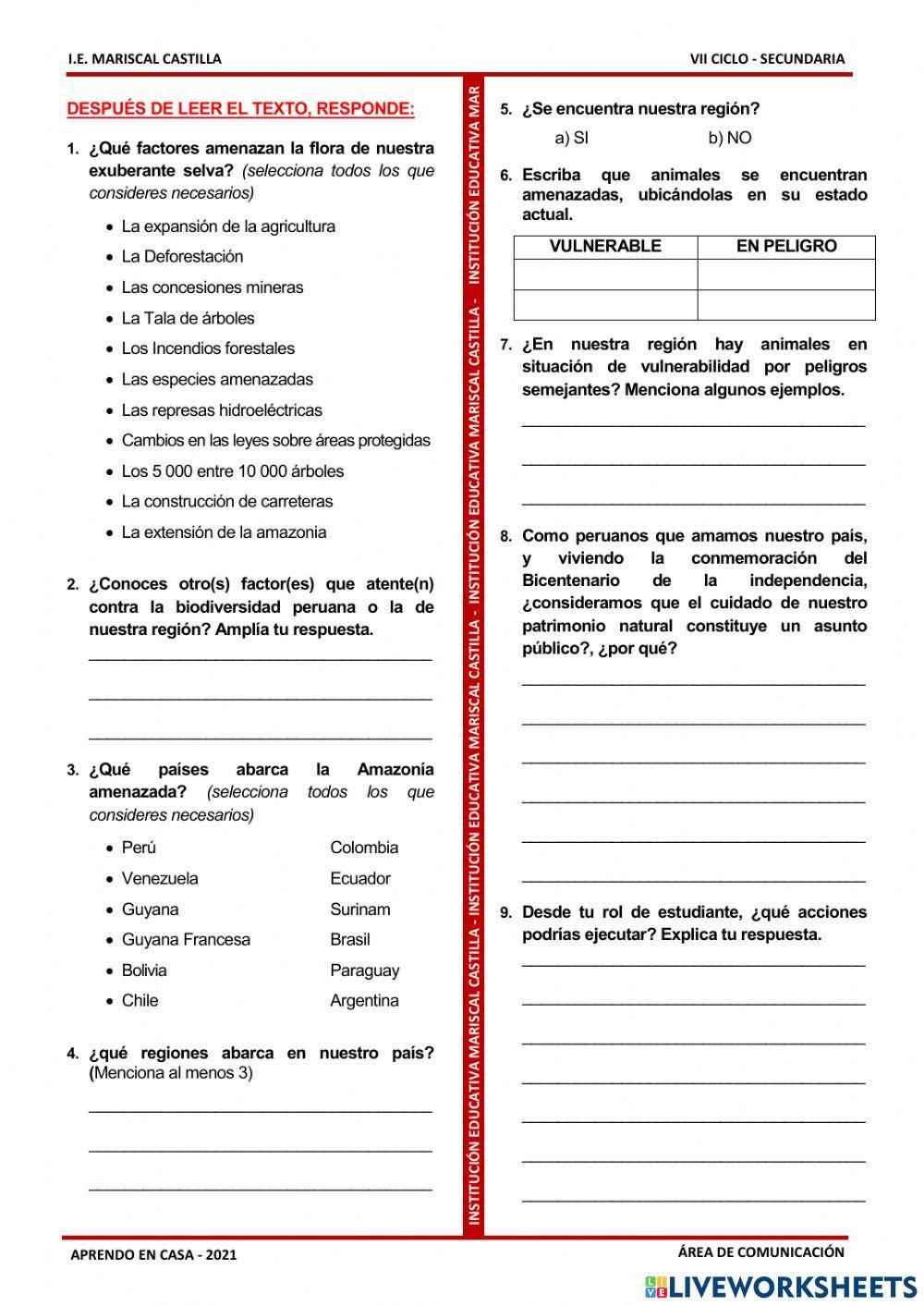 Prac. Amenaza a la Biodiversidad