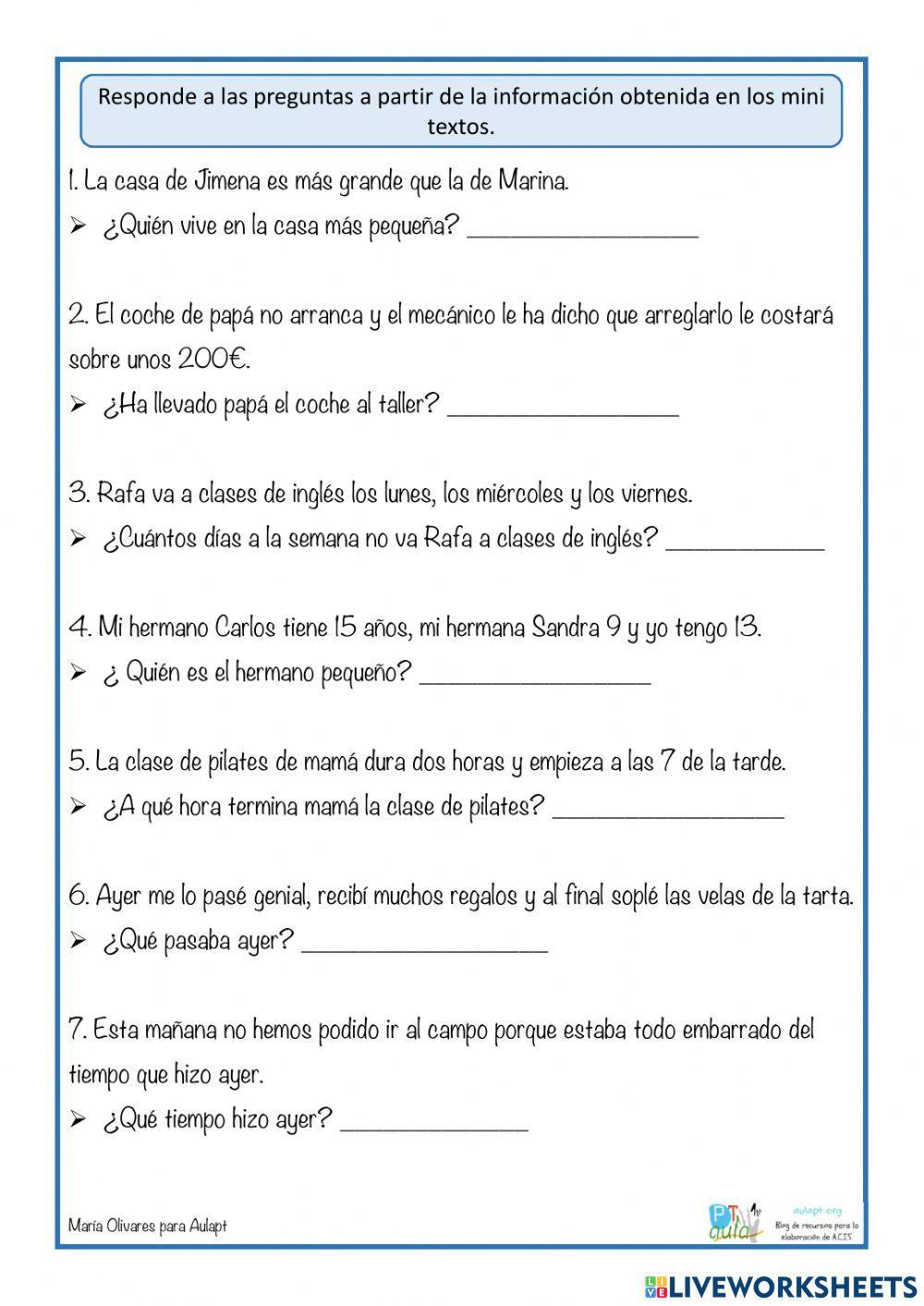 Lectura inferencial Lectura inferencial