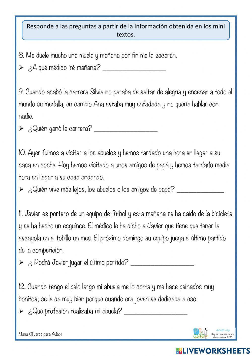 Lectura inferencial Lectura inferencial