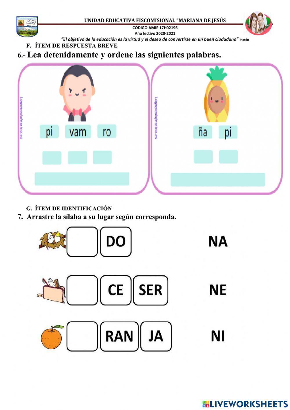 Evaluacion nee lengua y literatura