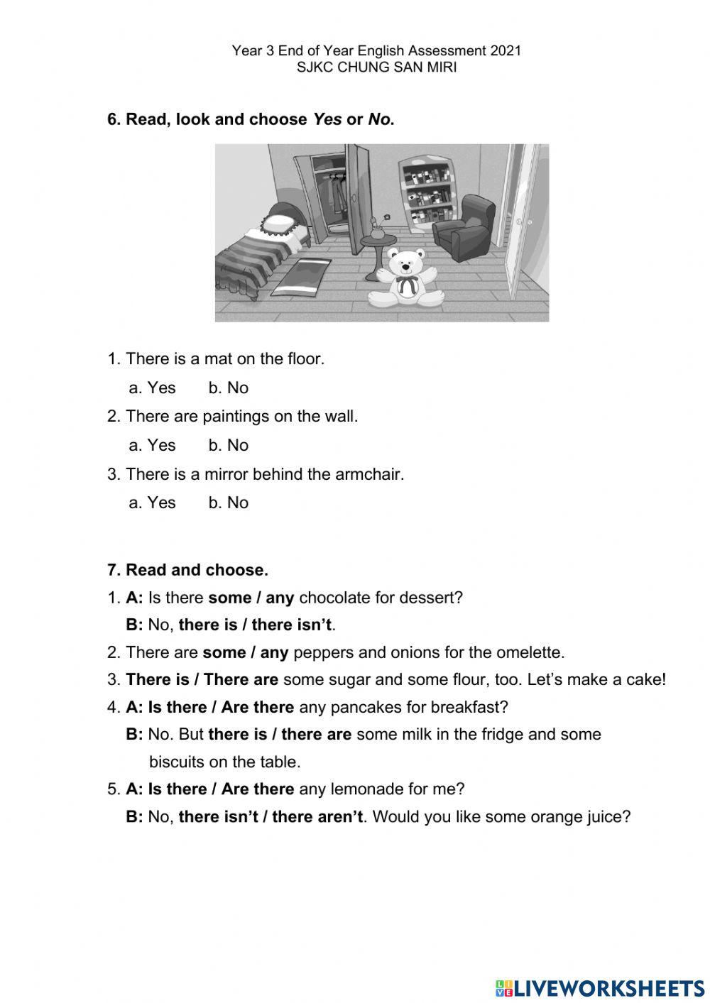 Y3 Year-End Assessment 2021