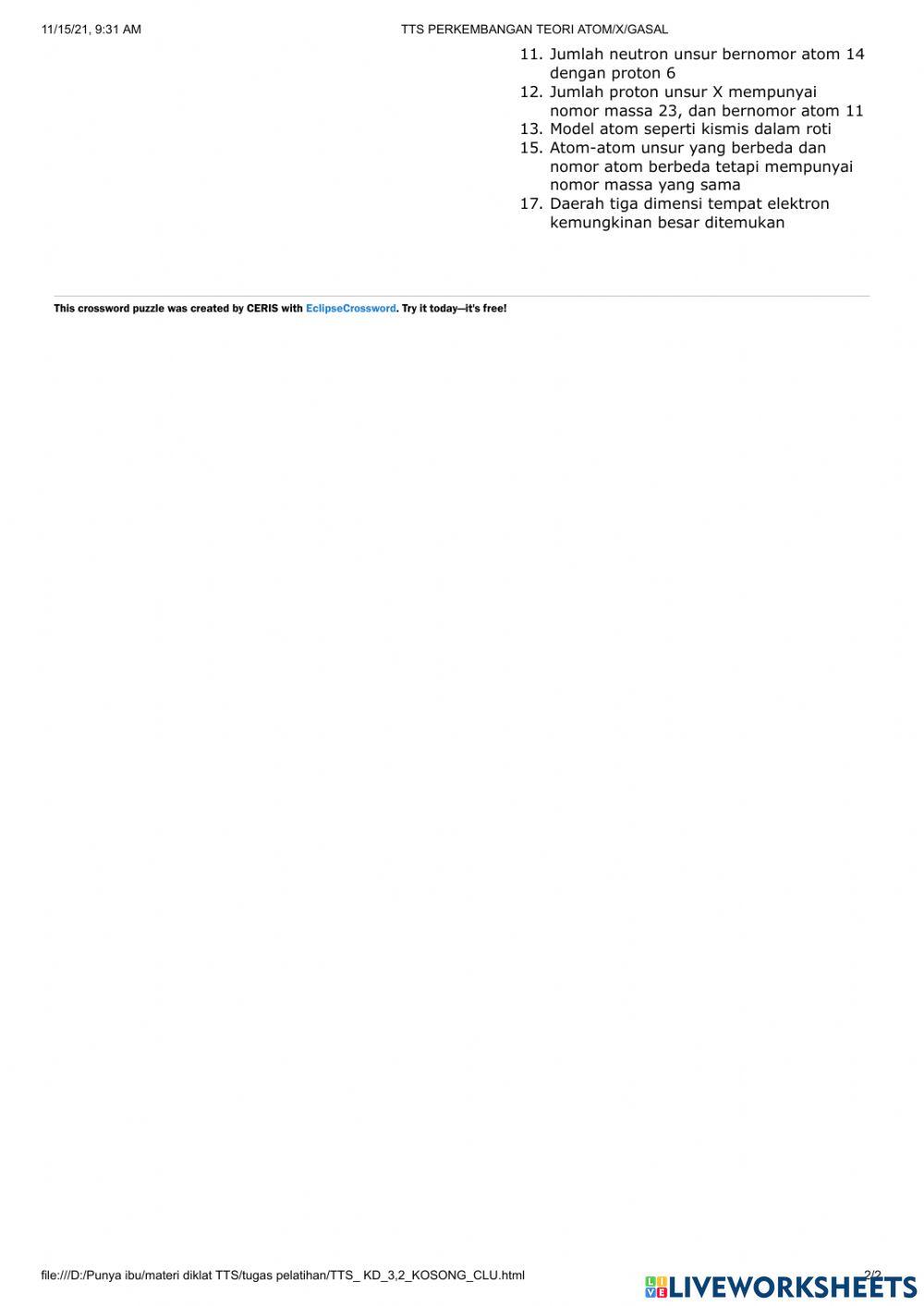 TTS Perkembangan Teori Atom