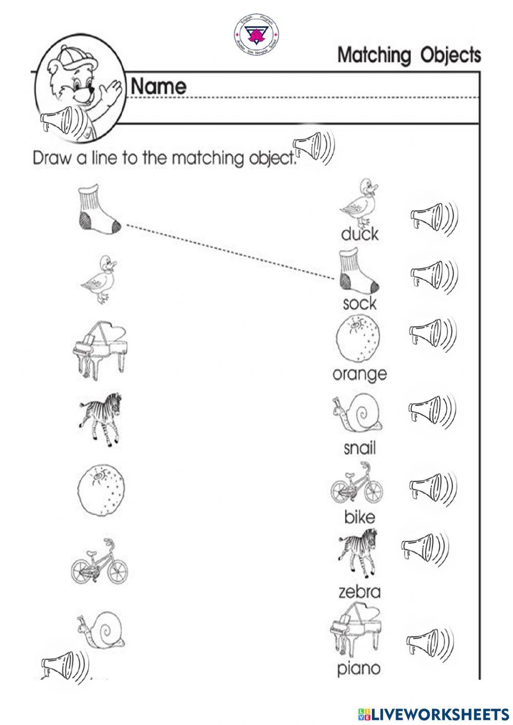 Draw a line to the matching object