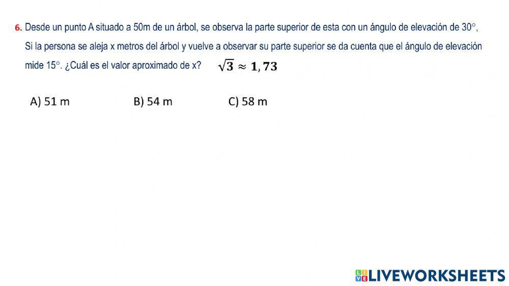 Ángulos de elevación y depresión