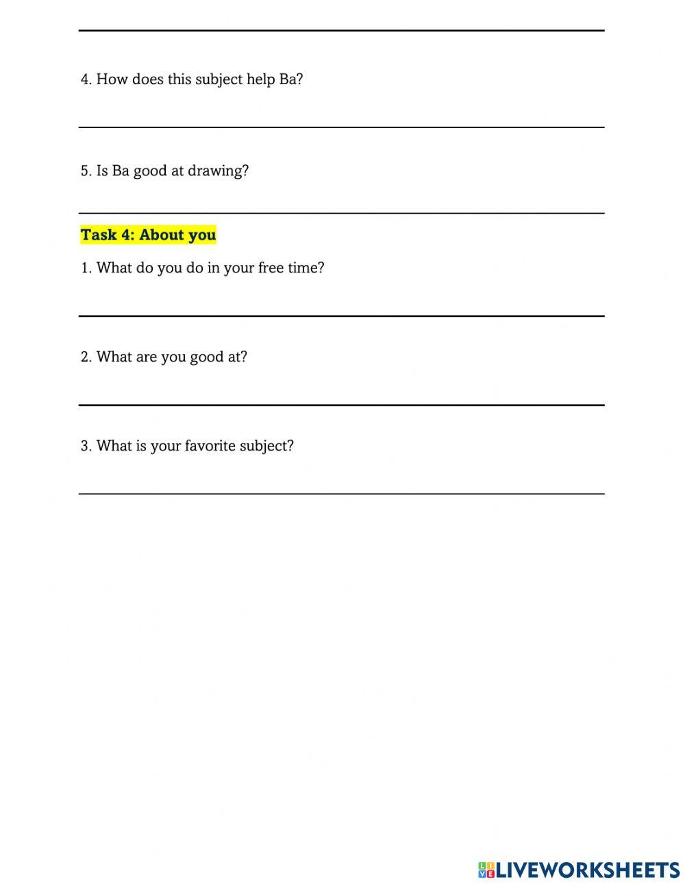 English 7 - Unit 5 - A2