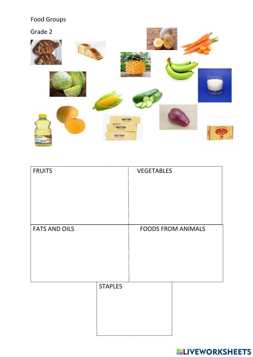 food-groups-online-worksheet-for-2-live-worksheets