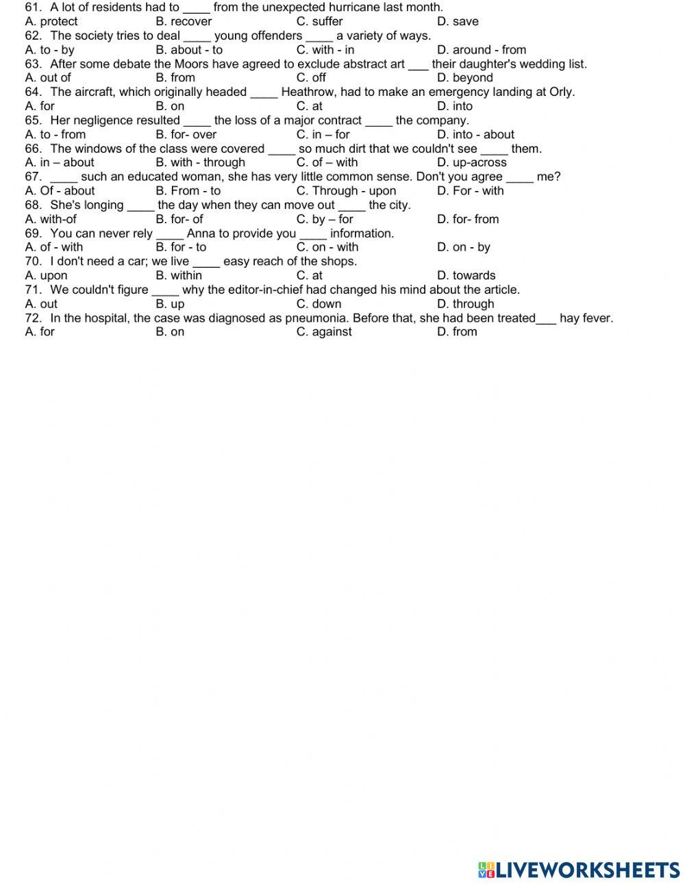 Revision of Unit 4. The Mass Media