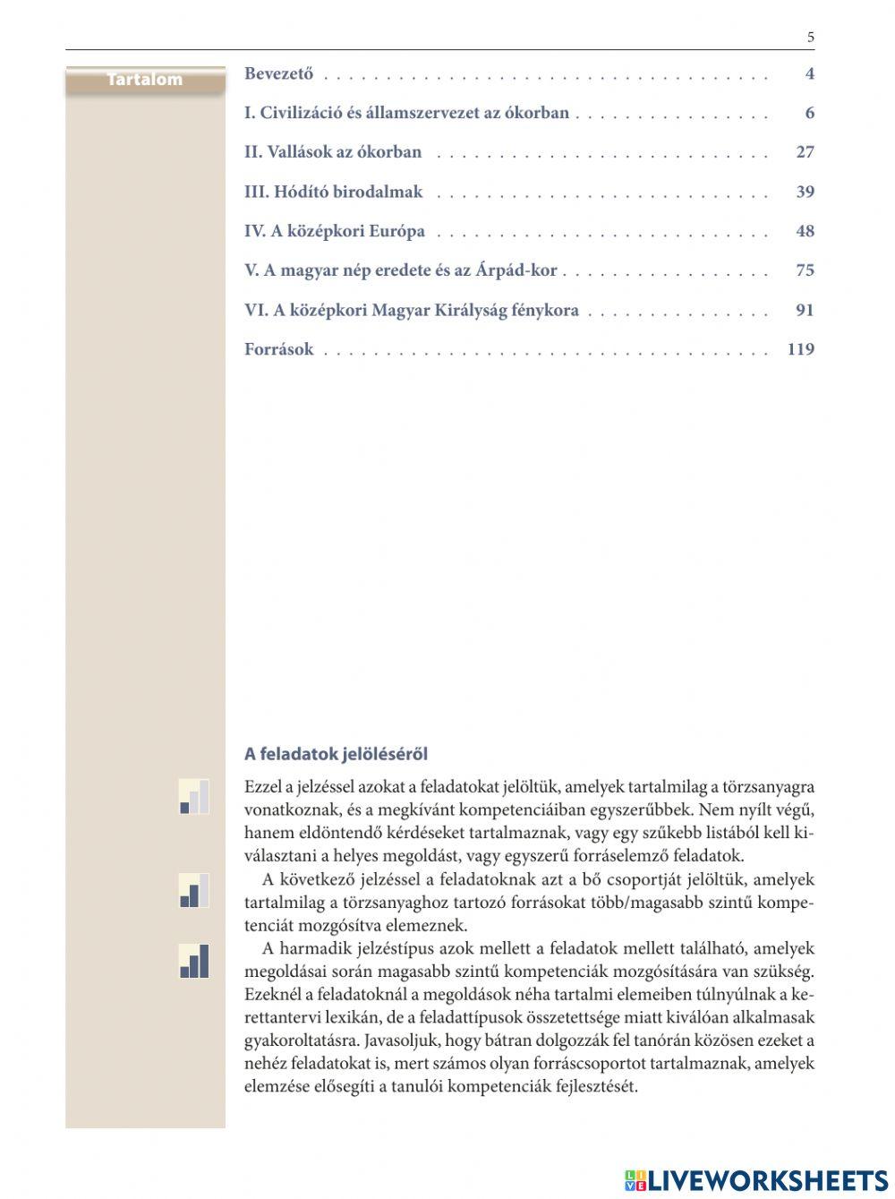 Történelem 9. fgy. 1-8.