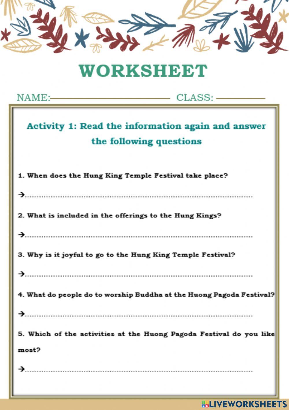 Answer the questions