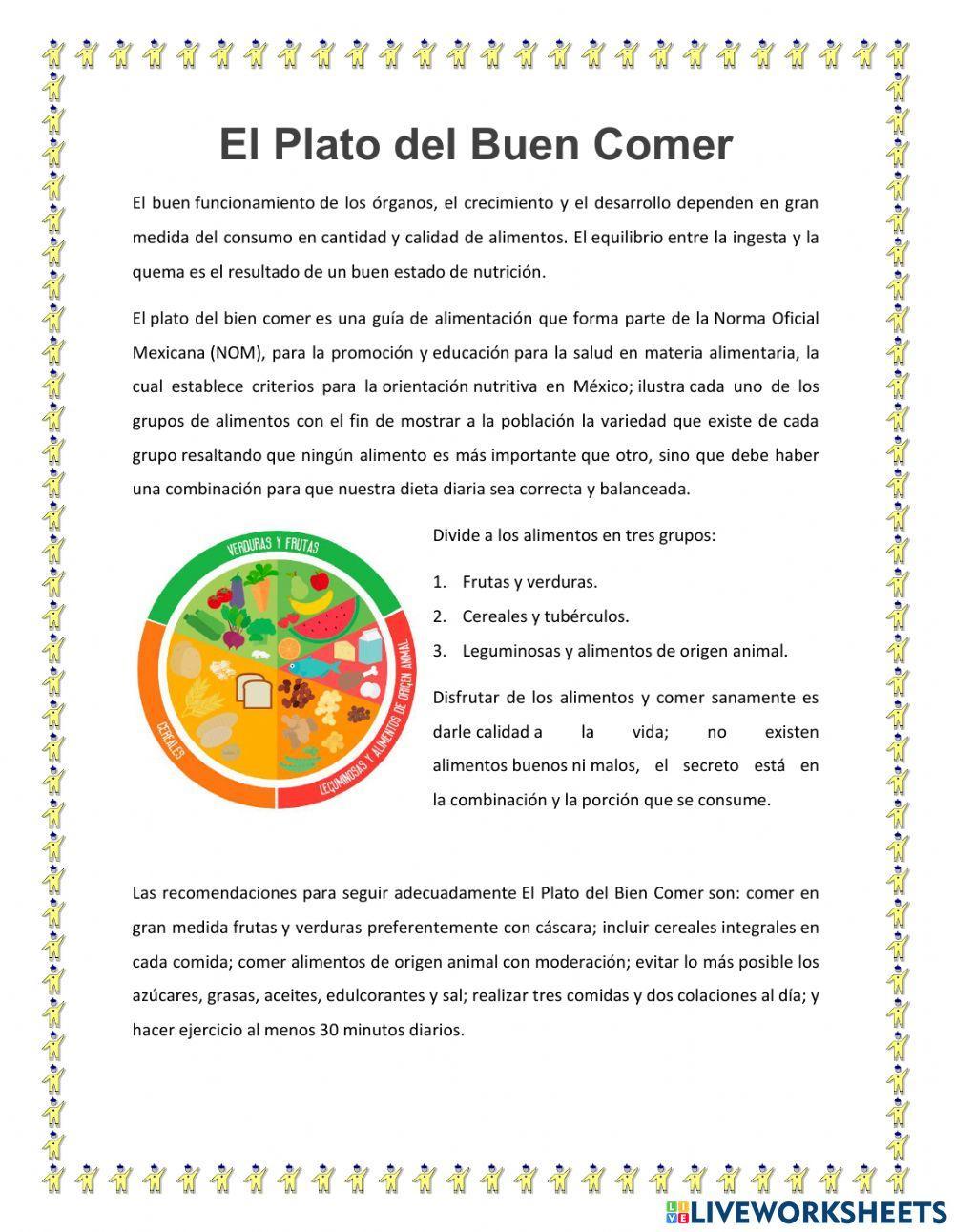 El plato del buen comer