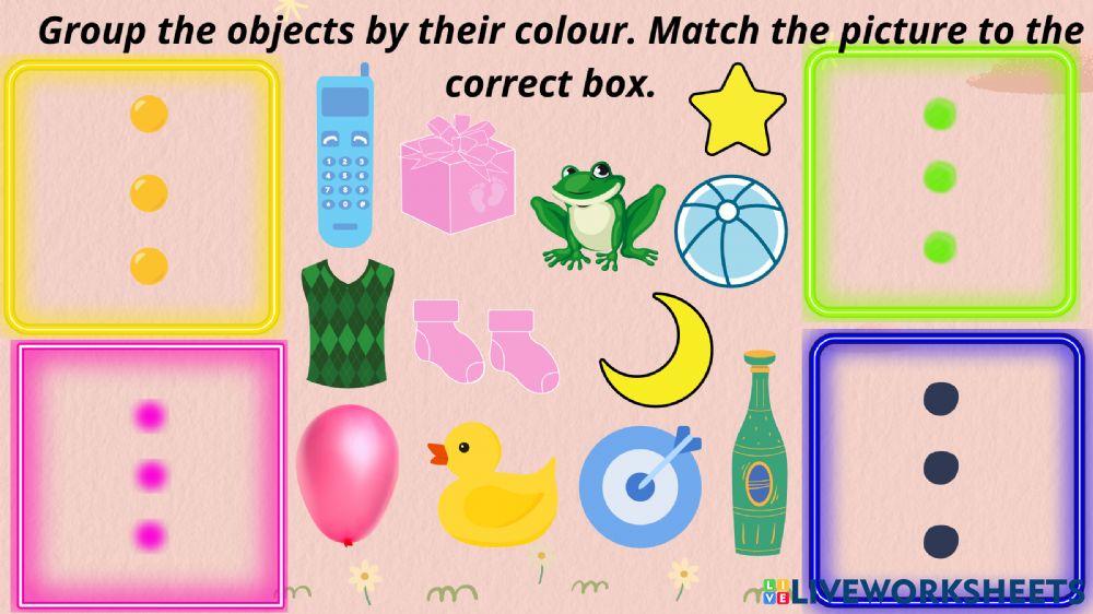 Grouping the objects by their Colour