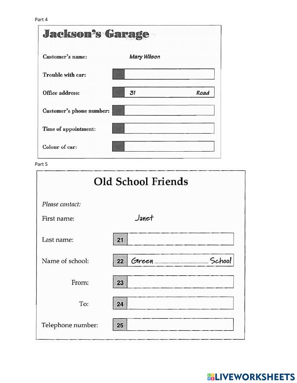 Lisening - Key 1- test 4