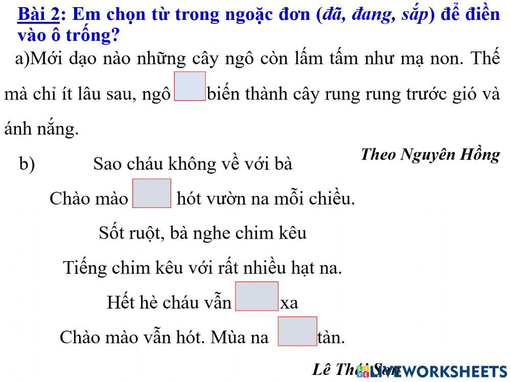 Luyện từ và câu