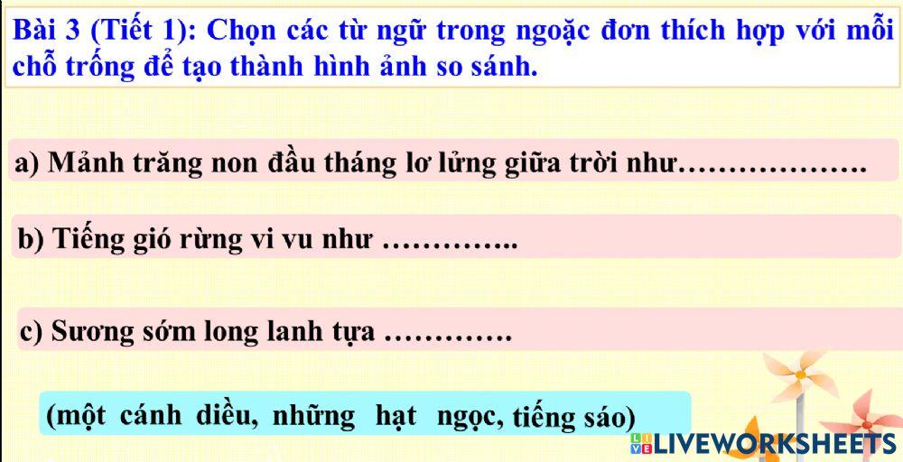Ôn tập tiếng việt tiết 1