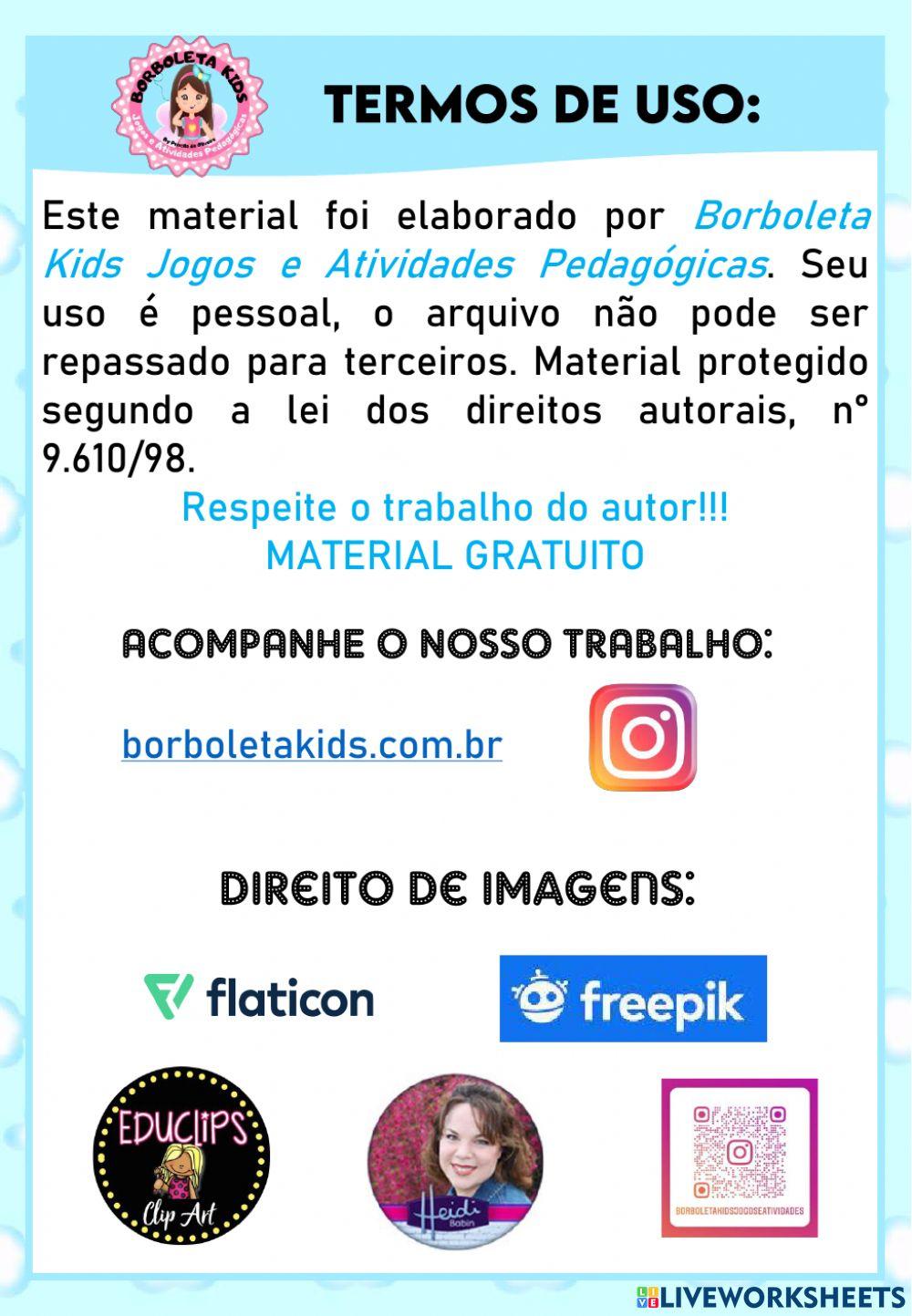 Letra B - Atividade de Alfabetização (ligue)