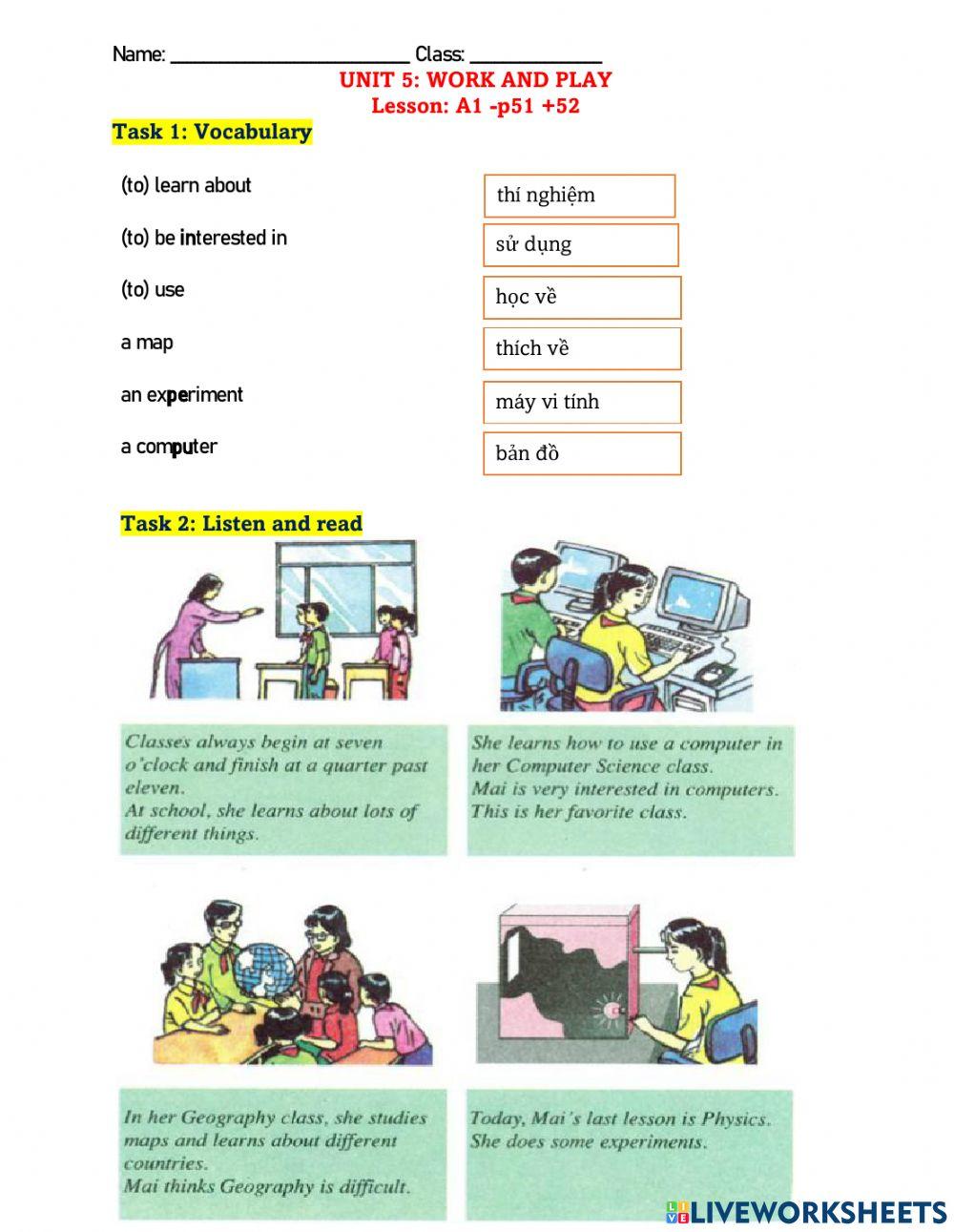 English 7 - Unit 5 -A2