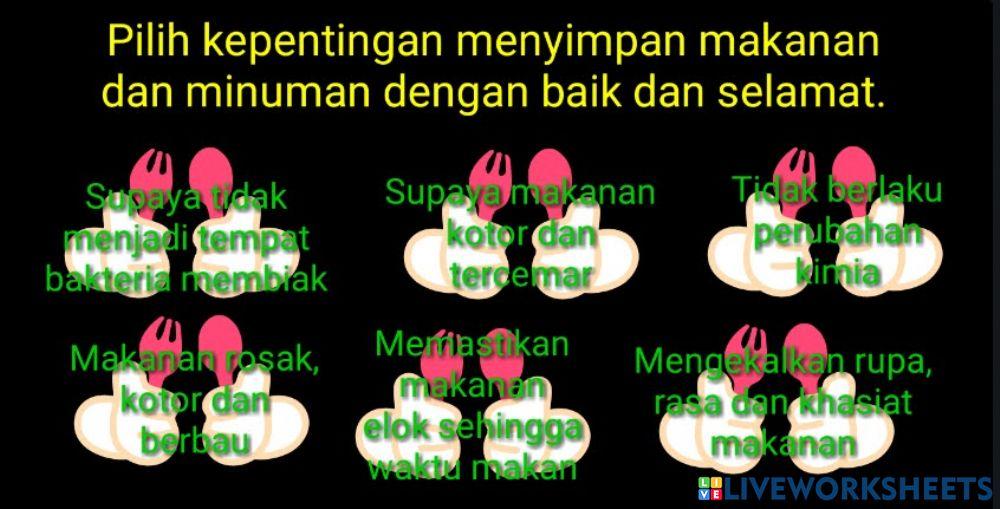 Kepentingan menyimpan makanan dengan bersih dan selamat