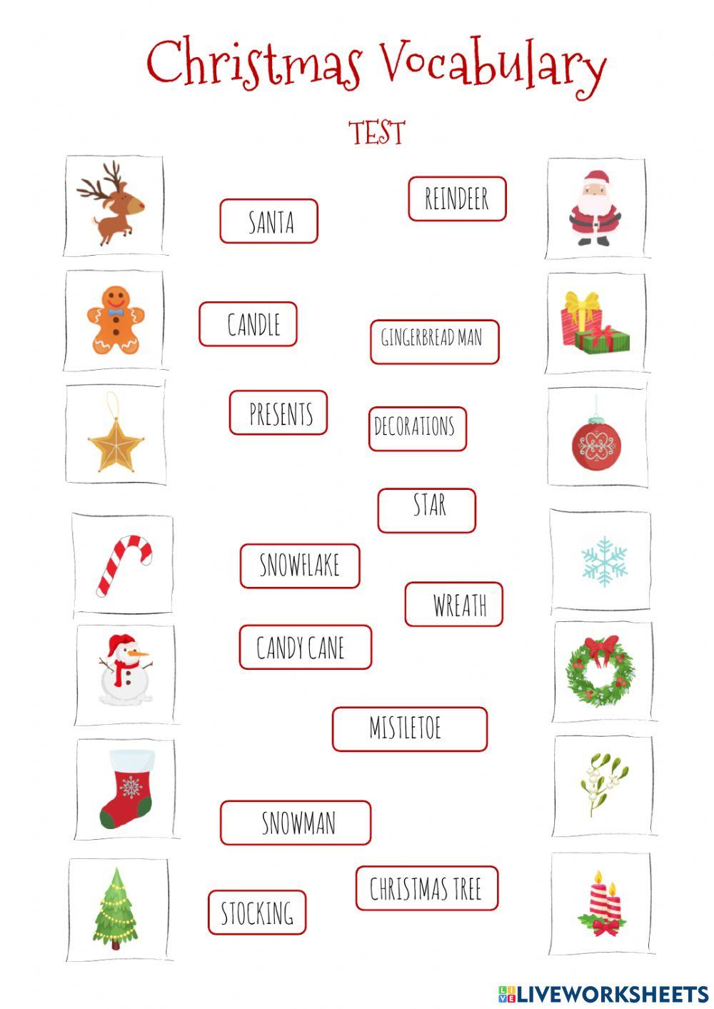 Christmas vocabulary