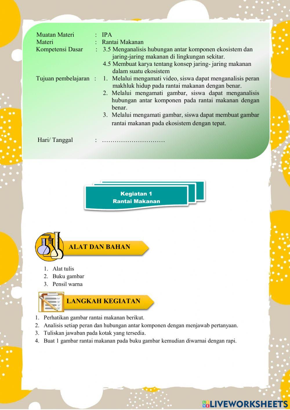 Lkpd tema 5 subtema 2 pembelajaran 1