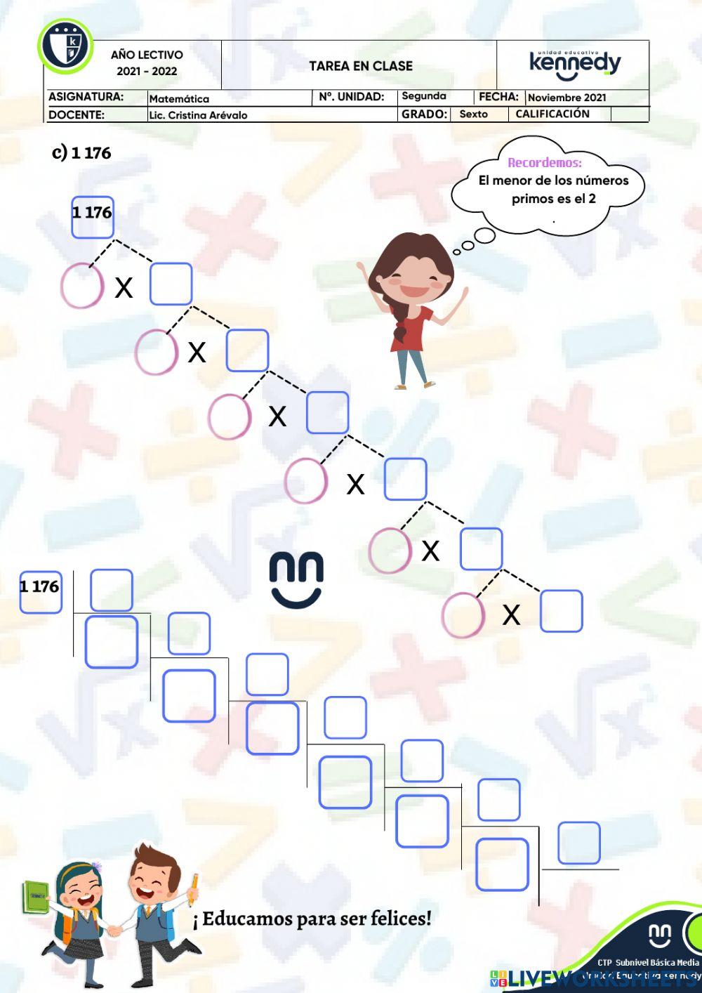 Matemática lunes 15 de noviembre