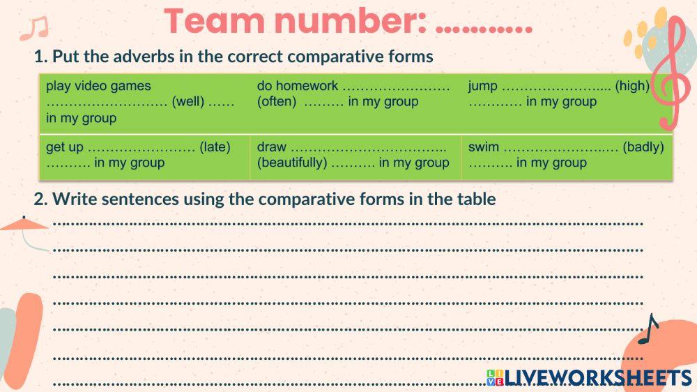 S5-U3-Group dicussion-Comparatives of adverbs