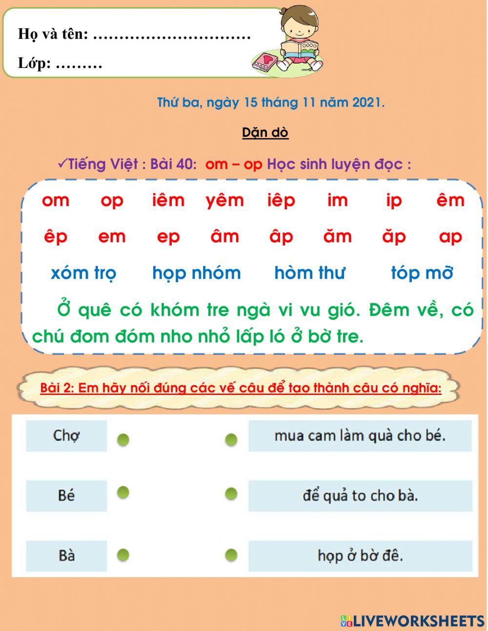 Dặn dò thứ 3