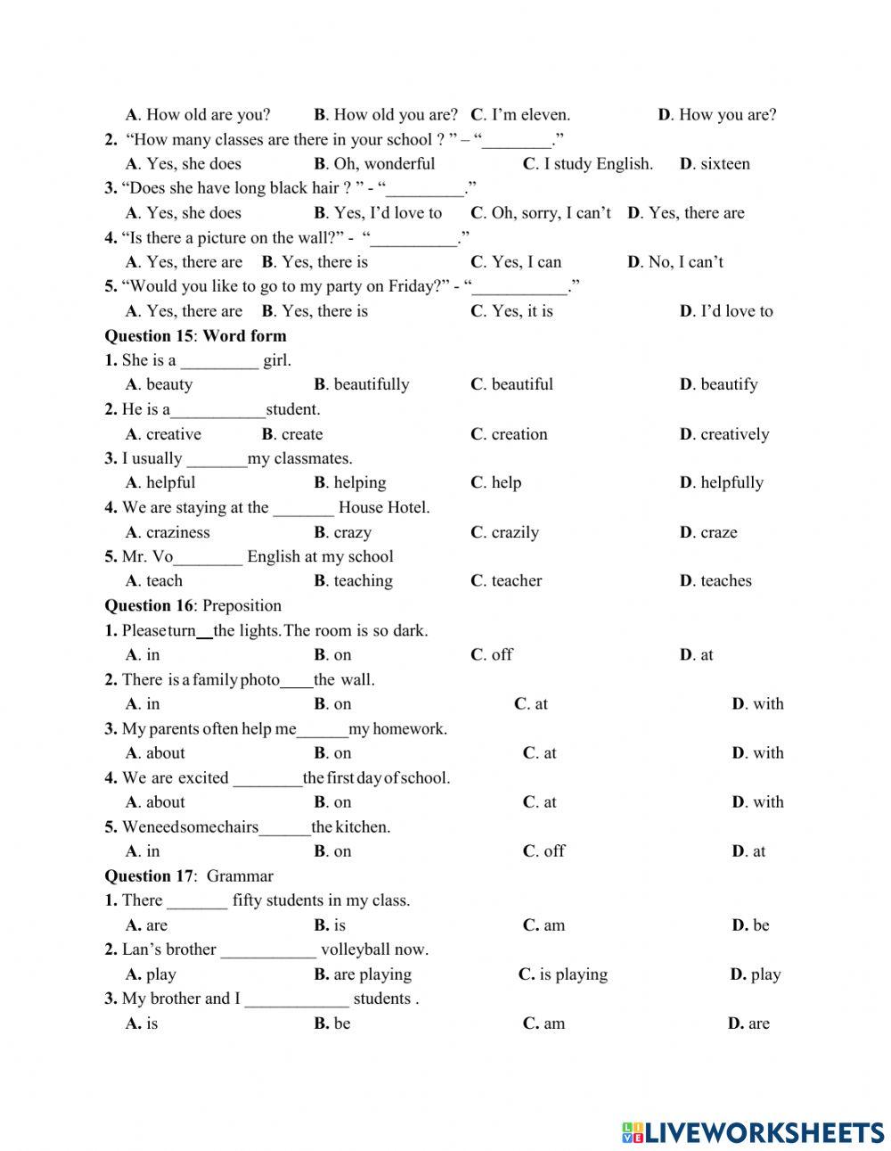 Đề cương ôn tập giữa kỳ 1