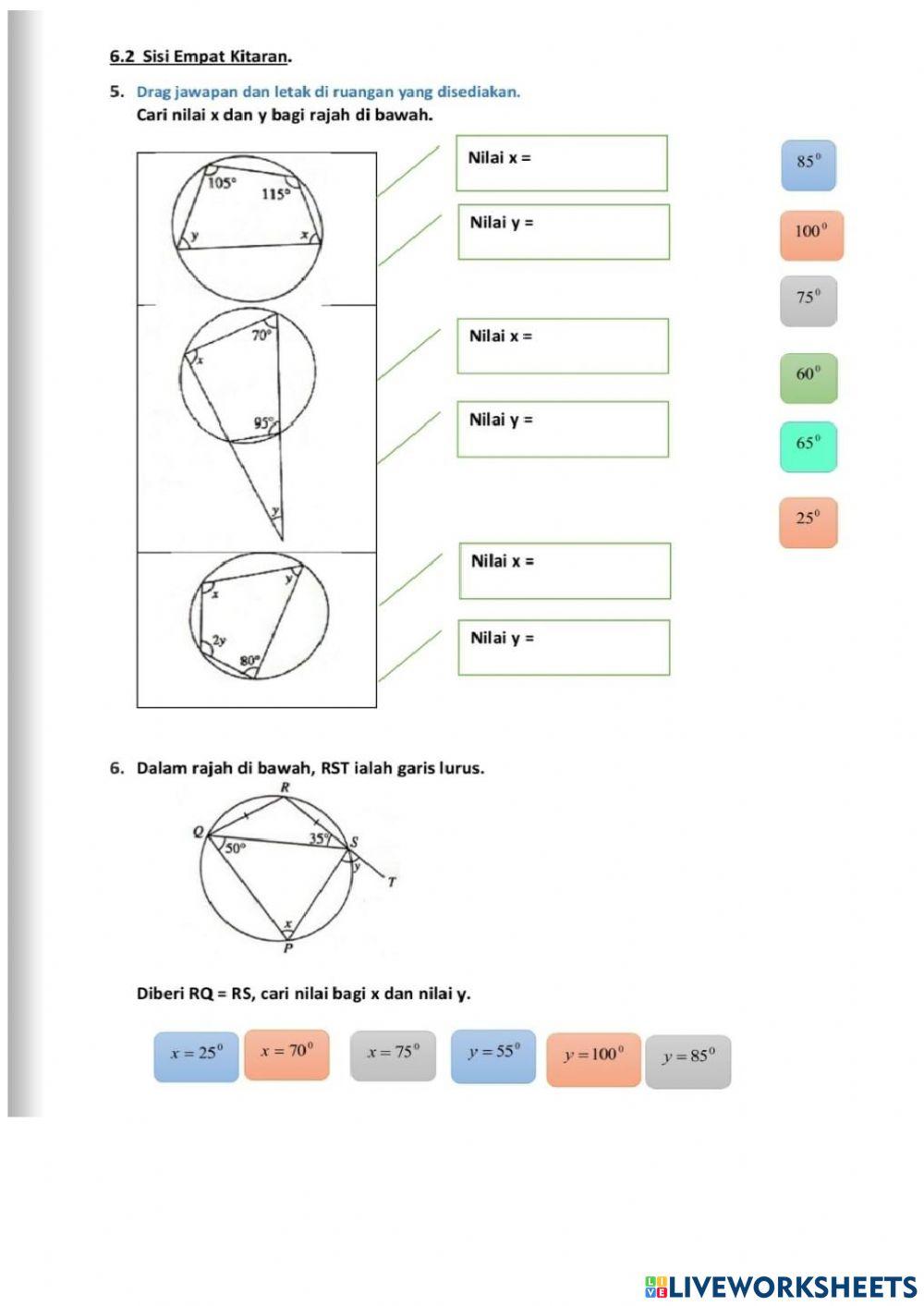 Bab 6 : sudut & tangen bagi bulatan