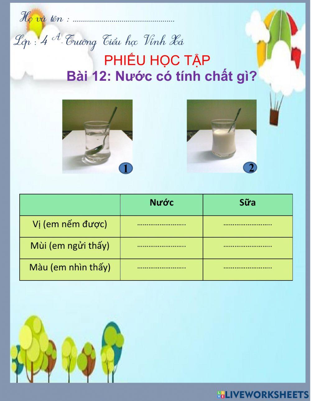 Phiếu học tập