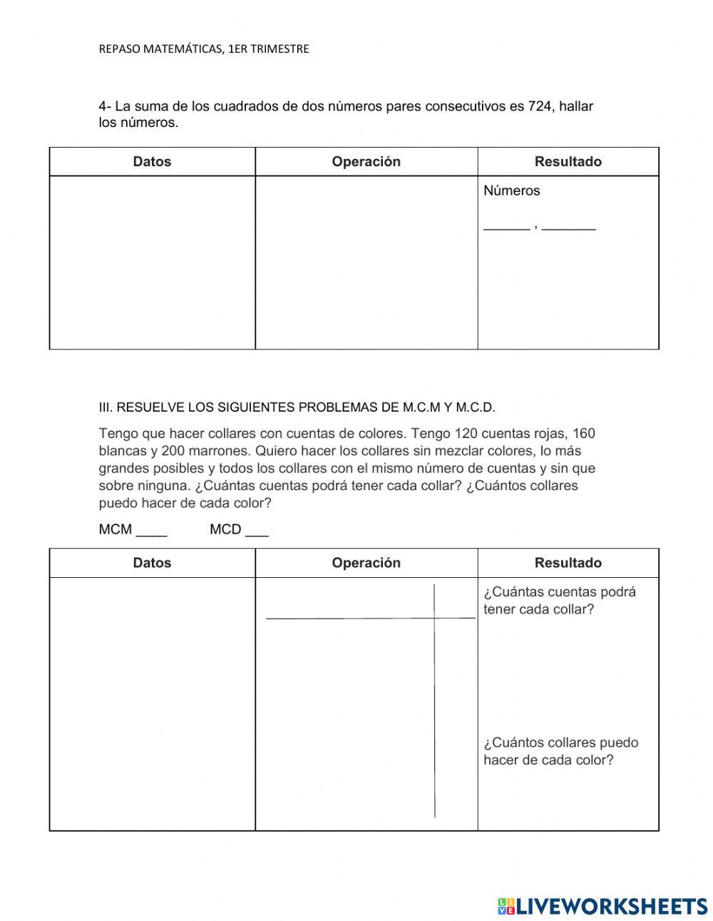 Ecuaciones de secundo grado