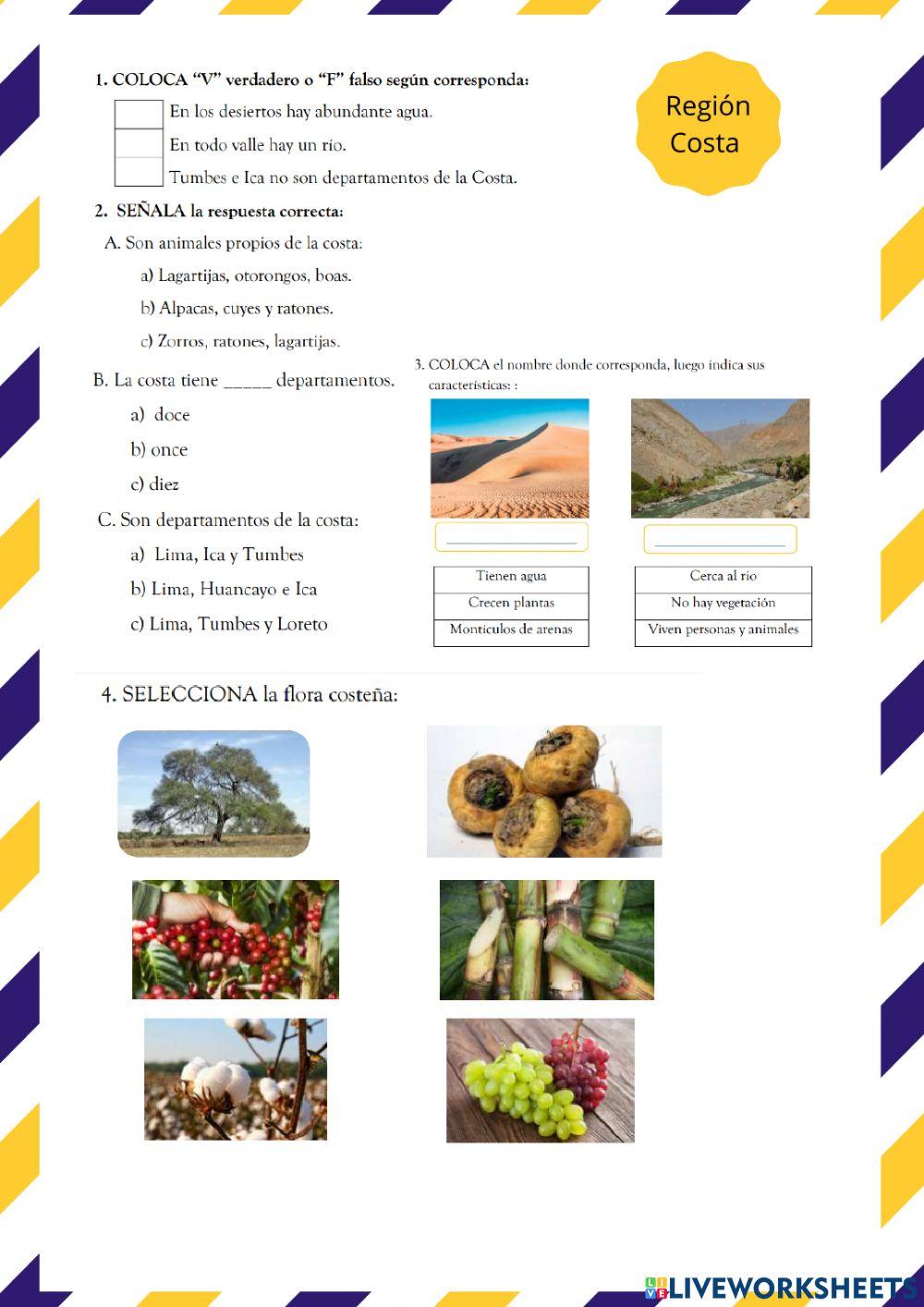 Examen mensual de Personal social