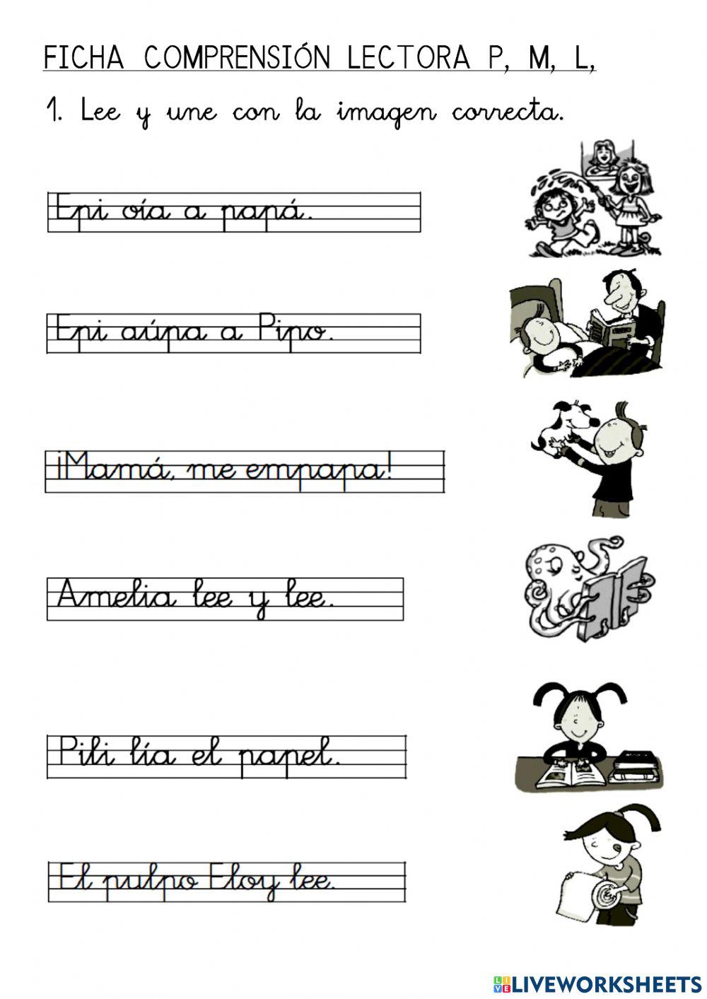 Comprensión lectora PML