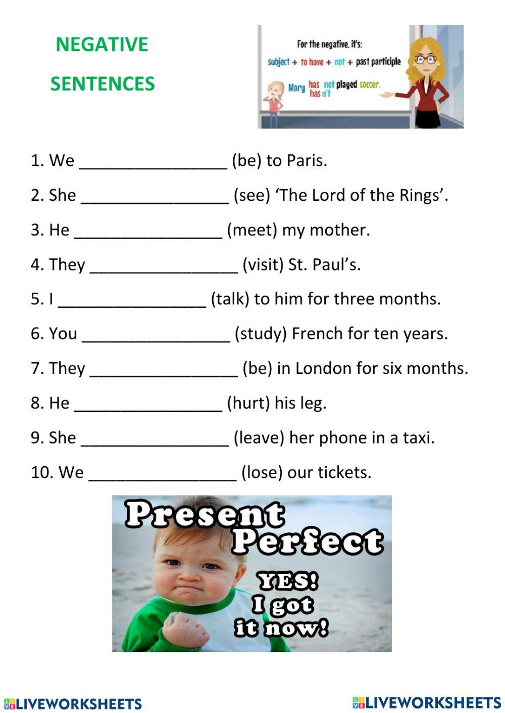 Present perfect