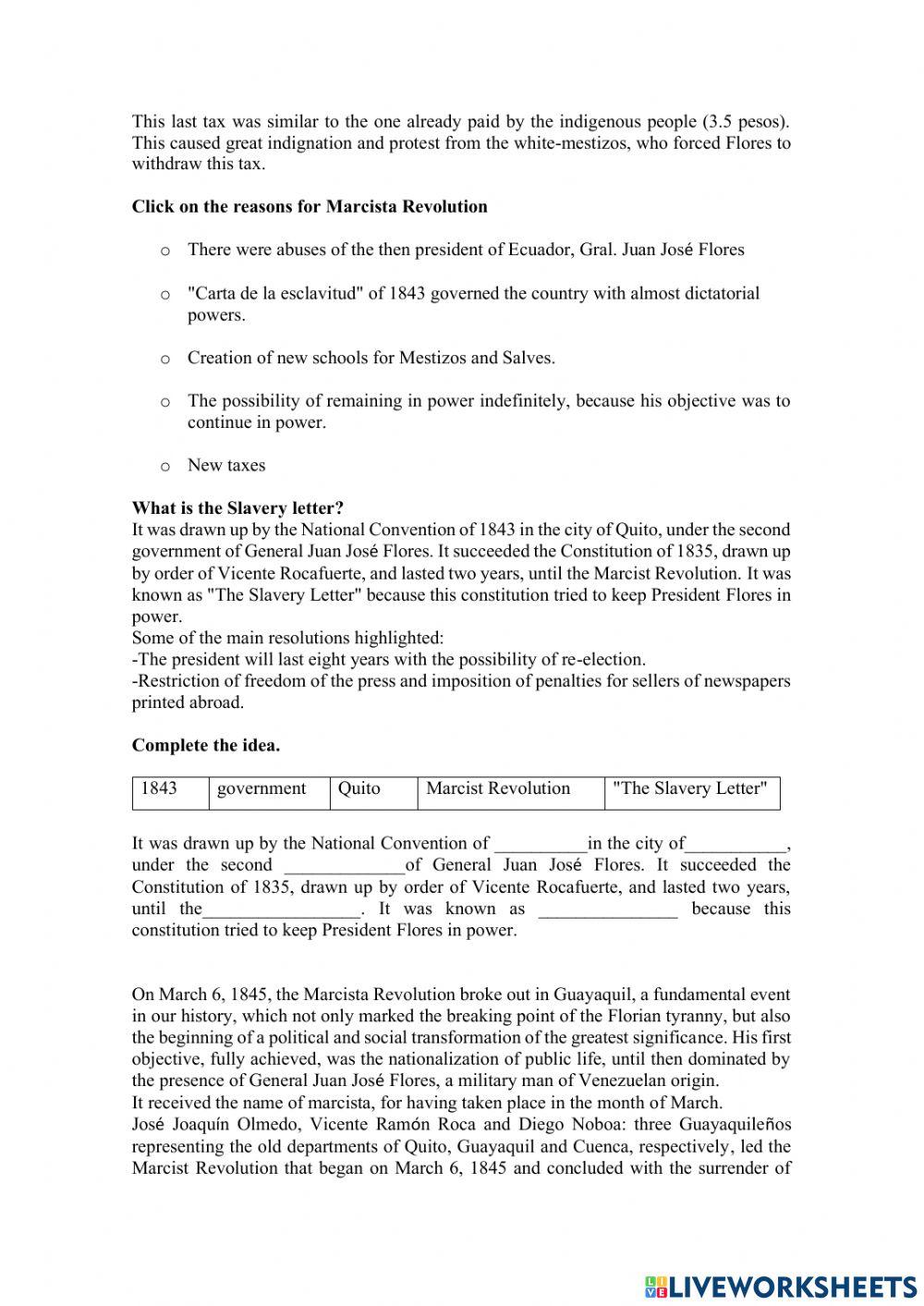 The Marcist revolution.