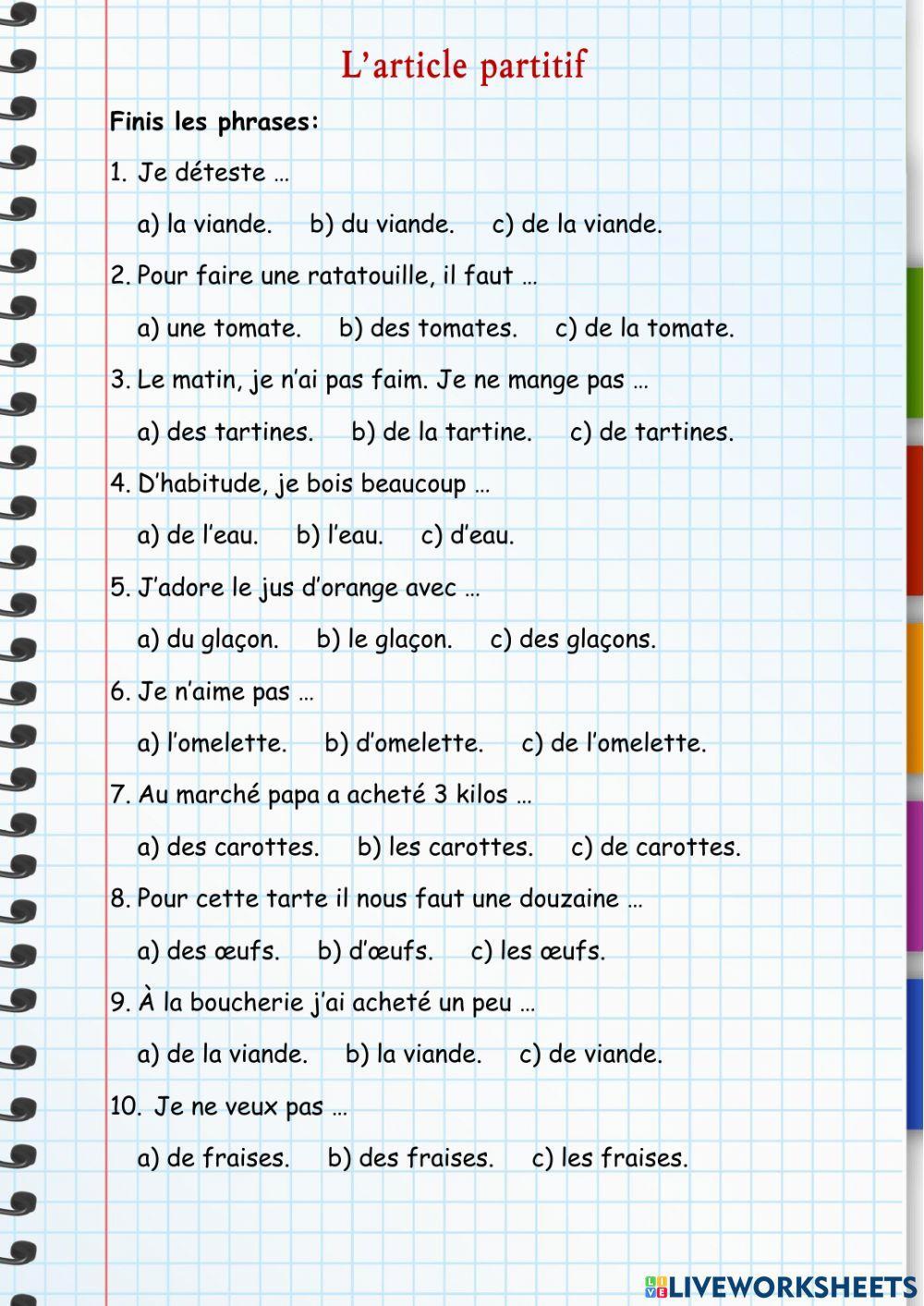 Les magasins et les achats