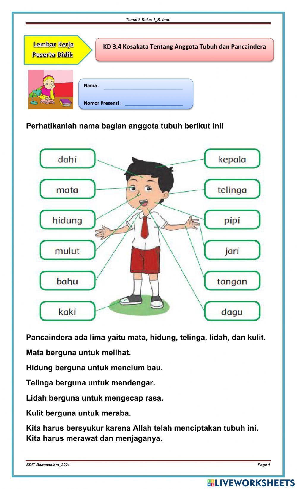 Tematik Kelas 1